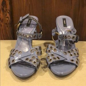 Authentic BALLY Periwinkle grommet sandals